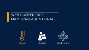 Web conférence transition durable : l’action climatique est une contribution efficace à la sortie de crise